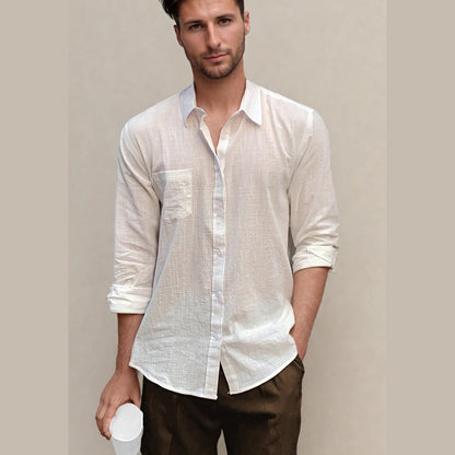 Oliver Men's Shirt Sewing Pattern | Button-Up & Long Sleeve | Easy Guide