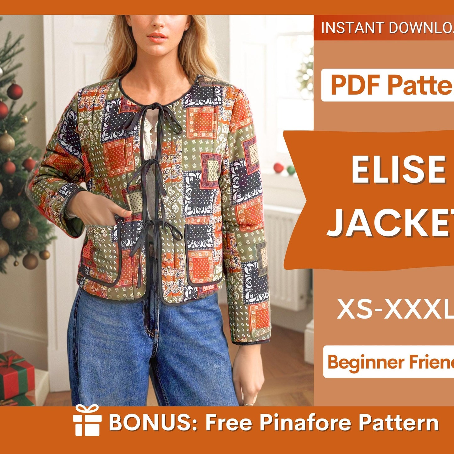 Quilted Jacket Sewing Pattern – Beginner-Friendly Coat