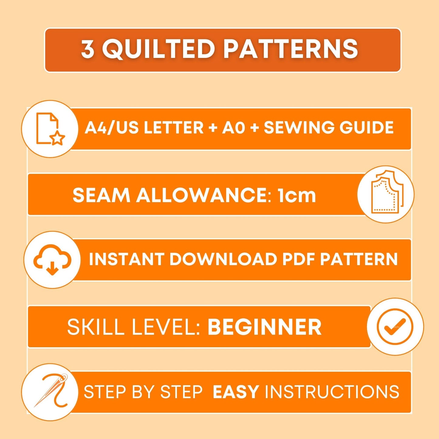 Quilted Sewing Patterns Bundle | Vest & Top Pattern