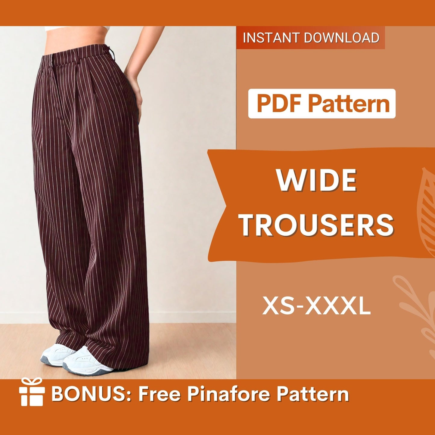 Palazzo Pants Sewing Pattern - Wide-Leg Women’s Design