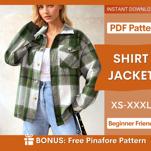 Shirt Jacket Sewing Pattern | Women's Shacket Pattern