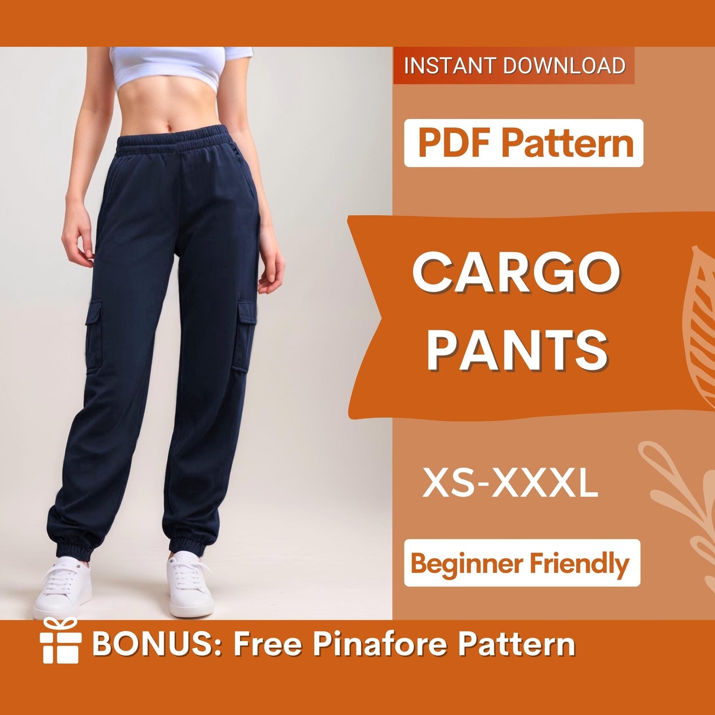 Cargo Pants Sewing Pattern – Stylish Trouser with Pockets