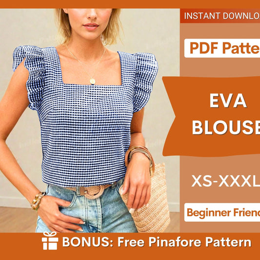 Beginner Women's Blouse Sewing Pattern – Easy Top Pattern