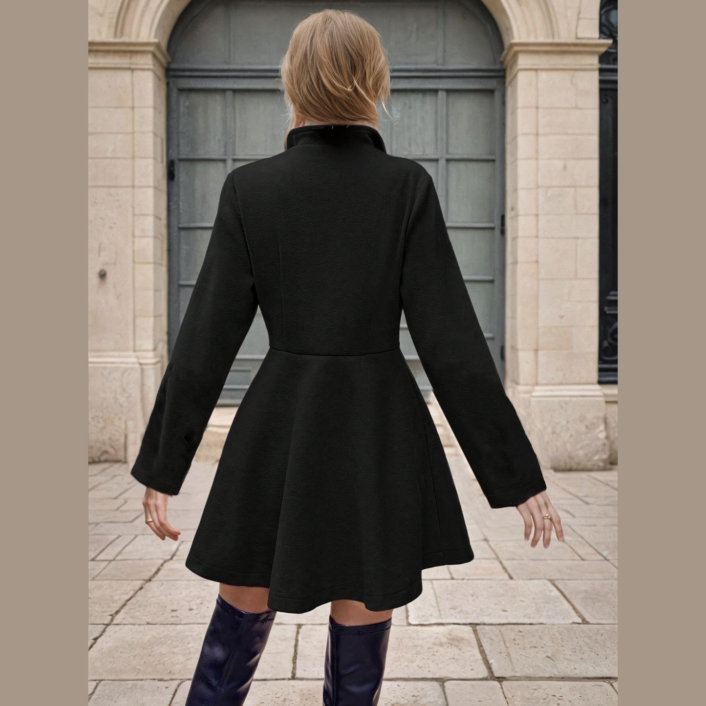 Lena Coat Sewing Pattern – Stylish Long Coat for Winter