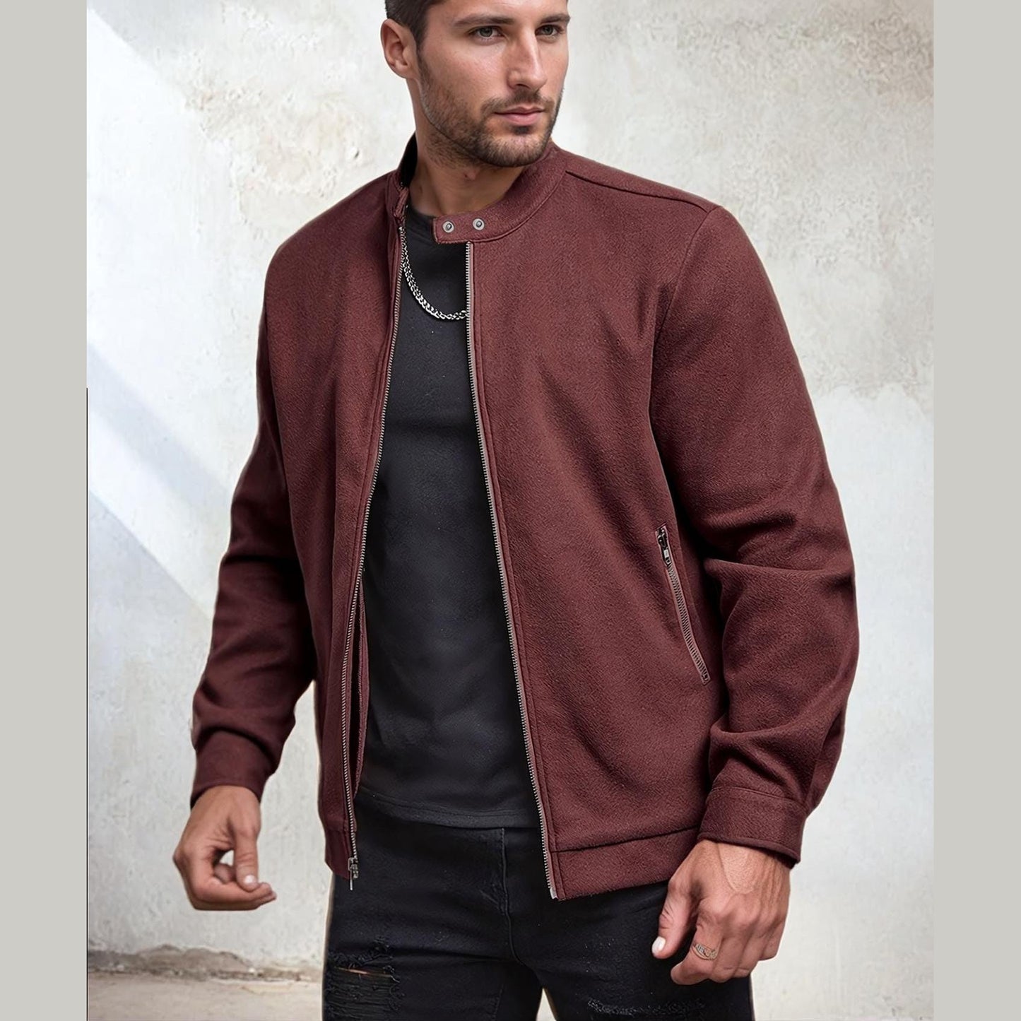 Men’s Bomber Jacket Sewing Pattern – DIY Jacket Project | Sizes XS-XXXL