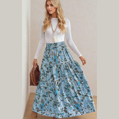 Tiered Maxi Skirt Sewing Pattern | Beginner-Friendly PDF (XS-XXXL)