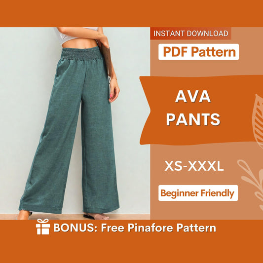 Ava Pants Sewing Pattern | Comfortable and Trendy Design