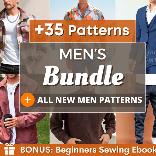 Men’s Sewing Patterns Bundle | 35+ Patterns & Lifetime Updates