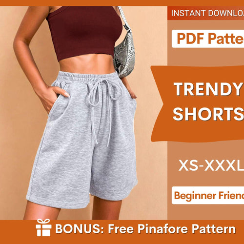 Jogger Shorts Sewing Pattern – Comfortable & Easy Fit