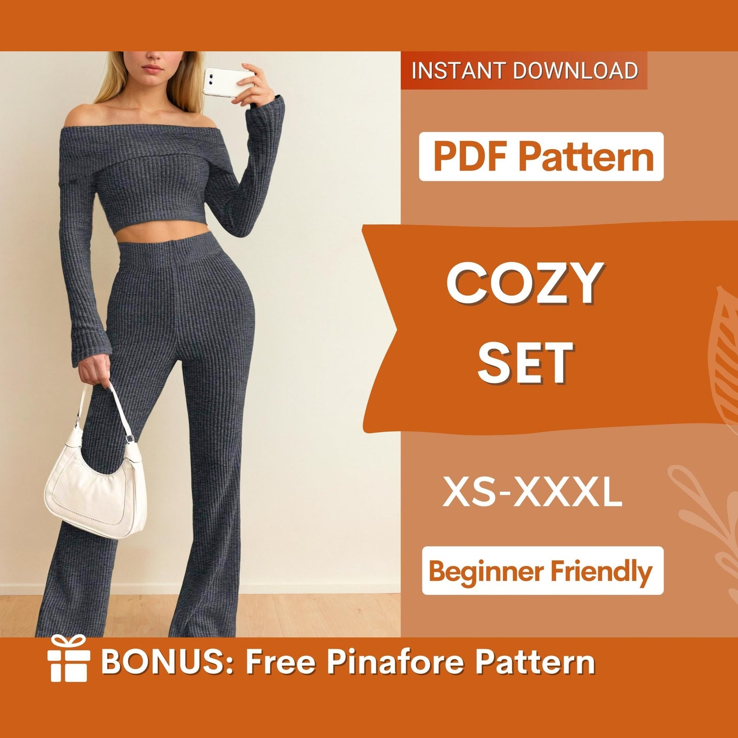 Flare Pants & Sweater Sewing Pattern – Cozy Yoga Set