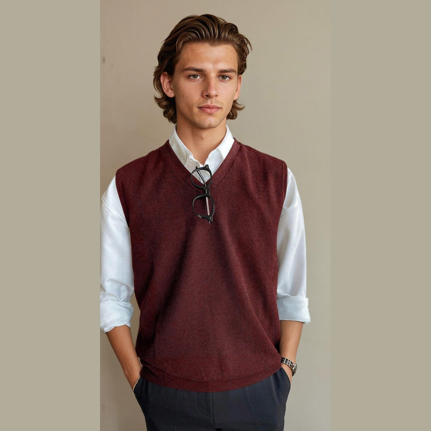 Men's Vest Sewing Pattern | Easy Waistcoat PDF Pattern for Beginners