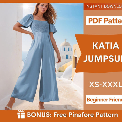 Jumpsuit Sewing Pattern – Stylish Romper for Summer