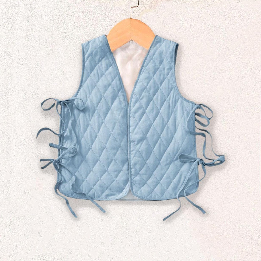 Side Tie Quilted Vest Sewing Pattern - Unique Design